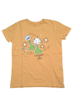 Bledě žluté triko s obrázkem pro kluky secondhand Sinsay