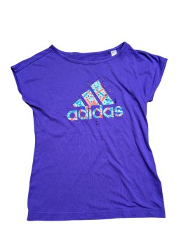 Fialové triko pro holky secondhand Adidas