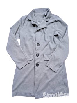 Šedý kabát pro holky secondhand 