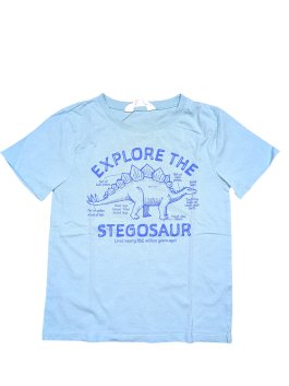 Světle modré triko s obrázkem pro kluky secondhand H&M