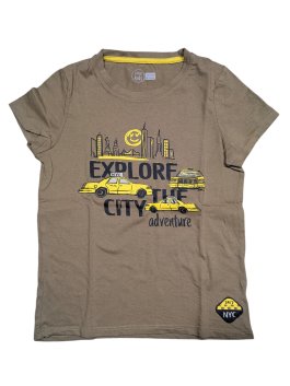 Světle hnědé triko s obrázkem pro kluky secondhand little kids