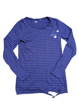 Tmavě modré pruhované triko pro holky secondhand Yigga