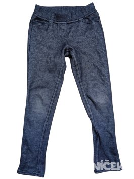 Šedo černé kalhoty pro holky secondhand C&A