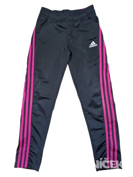Černo růžové sportovní kalhoty pro holky secondhand Adidas
