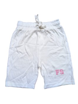 Bílé kraťasy s nápisem pro holky secondhand 